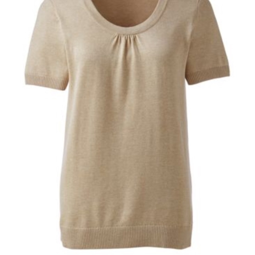 Land’s End cap sleeve sweater shell